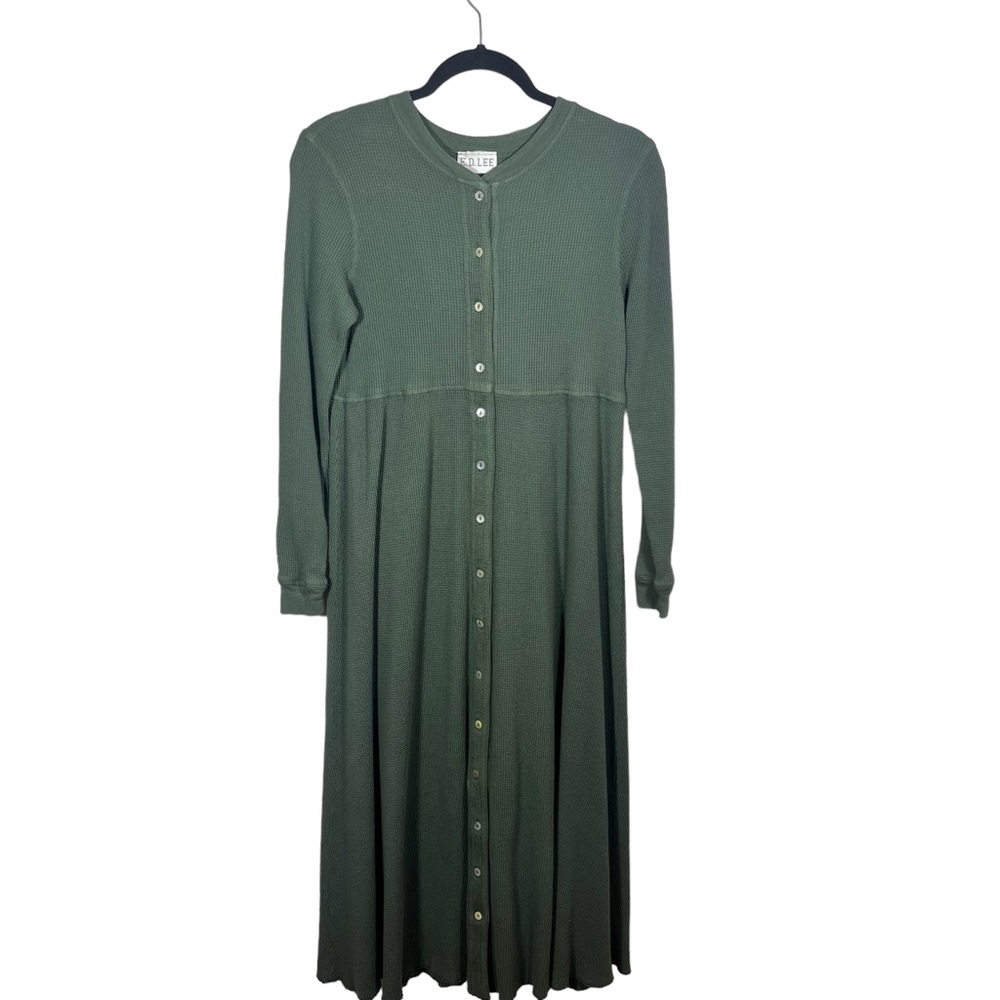 Vintage ED LEE‎ Waffle Knit Maxi Dress